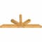 Ekena Millwork Saratoga Rough Sawn Timber Gable Bracket, Western Red Cedar, 96"W x 40"H x 6"D x 6"F, 10/12 Pitch GBW096X40X0606SAR00RWR - alternate 4